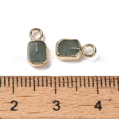 Natural Green Aventurine Rectangle Charms&nbsp;G-Q169-07G-05