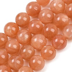 Natural Sunstone Beads Strands&nbsp;G-G342-A04-10.5mm