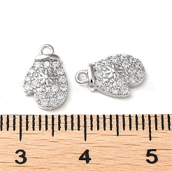 Brass Micro Pave Cubic Zirconia Charms&nbsp;KK-F862-06P