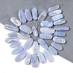 Natural Blue Lace Agate Beads Strands&nbsp;G-H006-B01-02