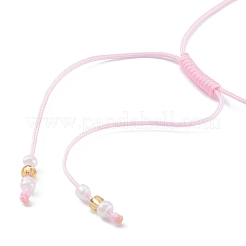 Adjustable Nylon Thread Braided Bead Bracelets&nbsp;BJEW-JB06009