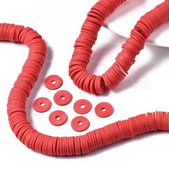 Flat Round Handmade Polymer Clay Beads&nbsp;CLAY-R067-12mm-30