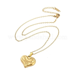 Heart 304 Stainless Steel Pendant Necklaces&nbsp;NJEW-G083-03C-G