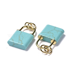 Synthetic Turquoise Pendants&nbsp;G-P453-01G-H-RS