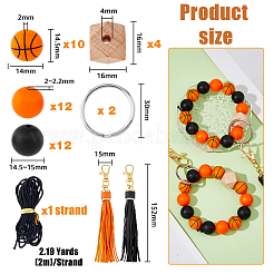 DIY Basketball Keychain Wristlet Making Kit&nbsp;DIY-HY0001-44