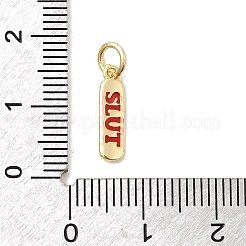 Brass Enamel Charms&nbsp;KK-P338-01G-A02