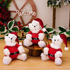 Christmas Plush Cloth Bear Figurines&nbsp;PW-WG14EBC-01