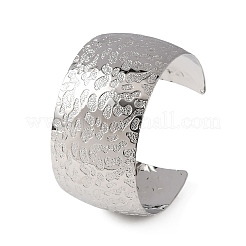 Hammered Brass Cuff Bangles for Women&nbsp;BJEW-A163-04A-P