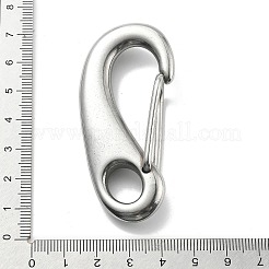 304 Stainless Steel Push Gate Snap Keychain Clasp Findings&nbsp;STAS-B082-04B-P