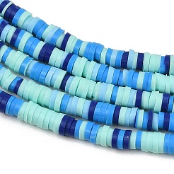 Handmade Polymer Clay Beads Strands&nbsp;PY-CBA18ED-02F