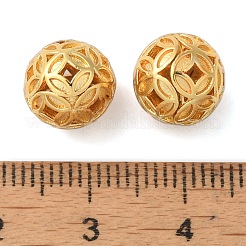 Rack Plating Hollow Brass Beads&nbsp;KK-P276-02B-G