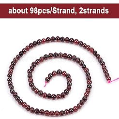 Natural Garnet Beads Strands&nbsp;G-OC0001-25-4mm