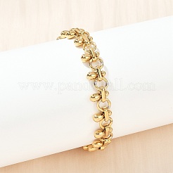 304 Stainless Steel Link Chain Bracelets for Women&nbsp;BJEW-Z143-01G