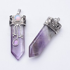 Natural Amethyst Big Pointed Pendants&nbsp;G-F340-05H