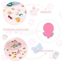 60 Sets 20 Style Opaque Resin Cabochons&nbsp;CRES-YS0001-04