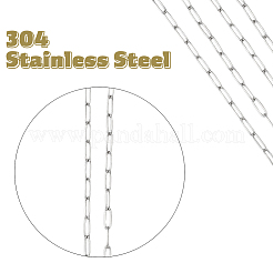 1Pc 304 Stainless Steel Paperclip Chains Pendant Decoration&nbsp;HJEW-SC0002-58