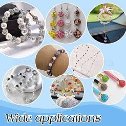 200Pcs Pave Disco Ball Beads&nbsp;RB-PH0001-50B