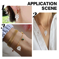 8PCS 2Style Brass Inlaid Clear Cubic Zirconia Pendants&nbsp;ZIRC-AR0001-23