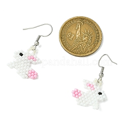 Glass Dangle Earrings&nbsp;EJEW-MZ00317