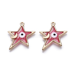 Alloy Enamel Pendants&nbsp;ENAM-F143-04-G