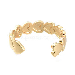 Adjustable Brass Cuff Rings&nbsp;RJEW-M135-05G