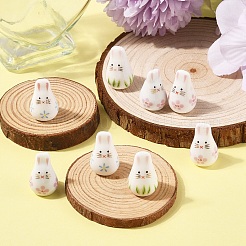 8Pcs 4 Colors Handmade Porcelain Beads&nbsp;PORC-YW0001-38