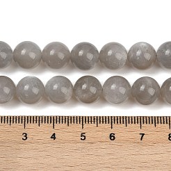 Natural Grey Moonstone Beads Strands&nbsp;G-G206-A01-10mm