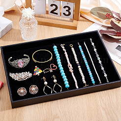 Velvet Covered Wood Display Trays for Jewelry&nbsp;ODIS-BBC0001-10