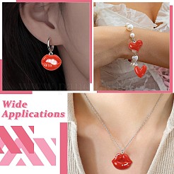 12Pcs 6 Styles Opaque Resin Pendants&nbsp;RESI-CZJ0001-01
