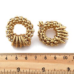 201 Stainless Steel Hoop Earrings&nbsp;EJEW-P304-11G