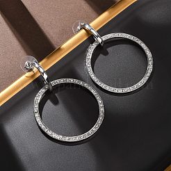 Alloy & Crystal Rhinestone Dangle Stud Earrings&nbsp;LS-EJEW-G467-01P-01