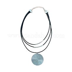 Ethnic Style Disc Alloy Pendant Necklaces&nbsp;FS-WGACE74-02