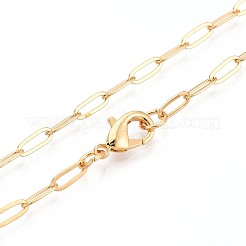 Brass Paperclip Chains&nbsp;MAK-S072-10B-G