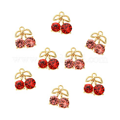 20Pcs 2 Colors Alloy Rhinestone Pendants&nbsp;ALRI-CJ0001-08