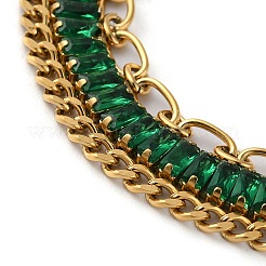 Golden 304 Stainless Steel Triple Layer Multi-strand Bracelets&nbsp;BJEW-C045-01C-G