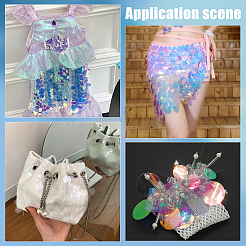 420Pcs Iridescent PVC Paillette/Sequins Pendants&nbsp;PVC-WR0001-04