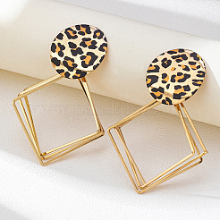 Iron Alloy Dangle Stud Earrings&nbsp;WG18142-01