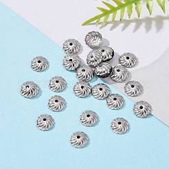 Tarnish Resistant Flower 304 Stainless Steel Bead Caps&nbsp;STAS-R083-13