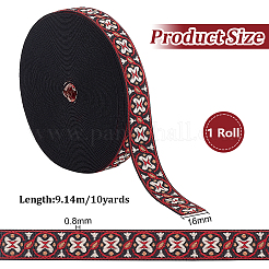 10 Yards Ethnic Style Flat Polyester Jacquard Cord/Band&nbsp;OCOR-BC0005-31