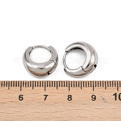316 Surgical Stainless Hoop Earrings&nbsp;EJEW-C160-06A-P