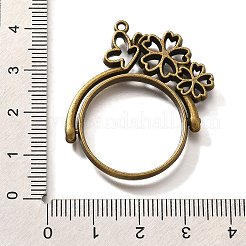 Alloy Open Back Bezel Pendants&nbsp;PALLOY-I223-05AB