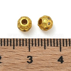 Brass Micro Pave Clear Cubic Zirconia Beads&nbsp;KK-G557-47G