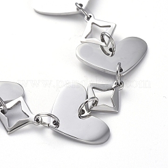 Tarnish Resistant 304 Stainless Steel Link Chain Bracelets&nbsp;BJEW-G582-38P