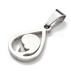 304 Stainless Steel Pendants&nbsp;STAS-D087-03P