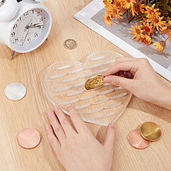 Acrylic Coin Base Display Holder&nbsp;ODIS-WH0078-05B