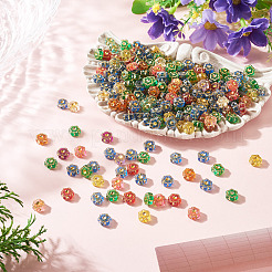 500Pcs Plastic Flower Beads&nbsp;KY-TADJ0001-07A