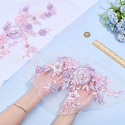 2Pcs Lace Embroidery Sewing Fiber&nbsp;DIY-ME0001-42C