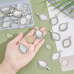 DIY Blank Dome Rhombus Pendant Making Kit&nbsp;DIY-NB0007-91