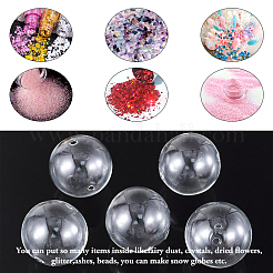 Handmade Two Holes Blown Glass Globe Beads&nbsp;BLOW-TA0001-02B