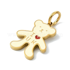 304 Stainless Steel Enamel Pendants&nbsp;STAS-A145-01L-G